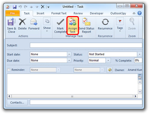 using outlook for task management